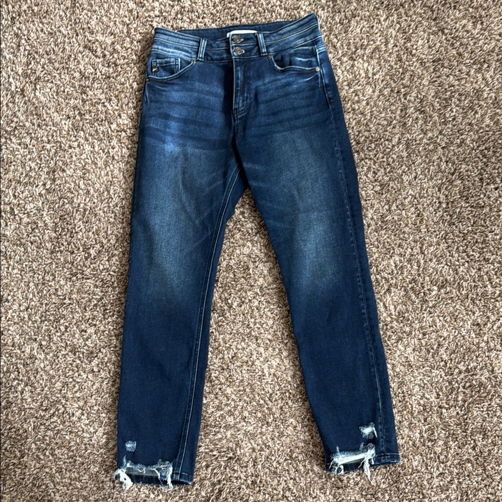 KanCan Dark Blue Distressed Jeans